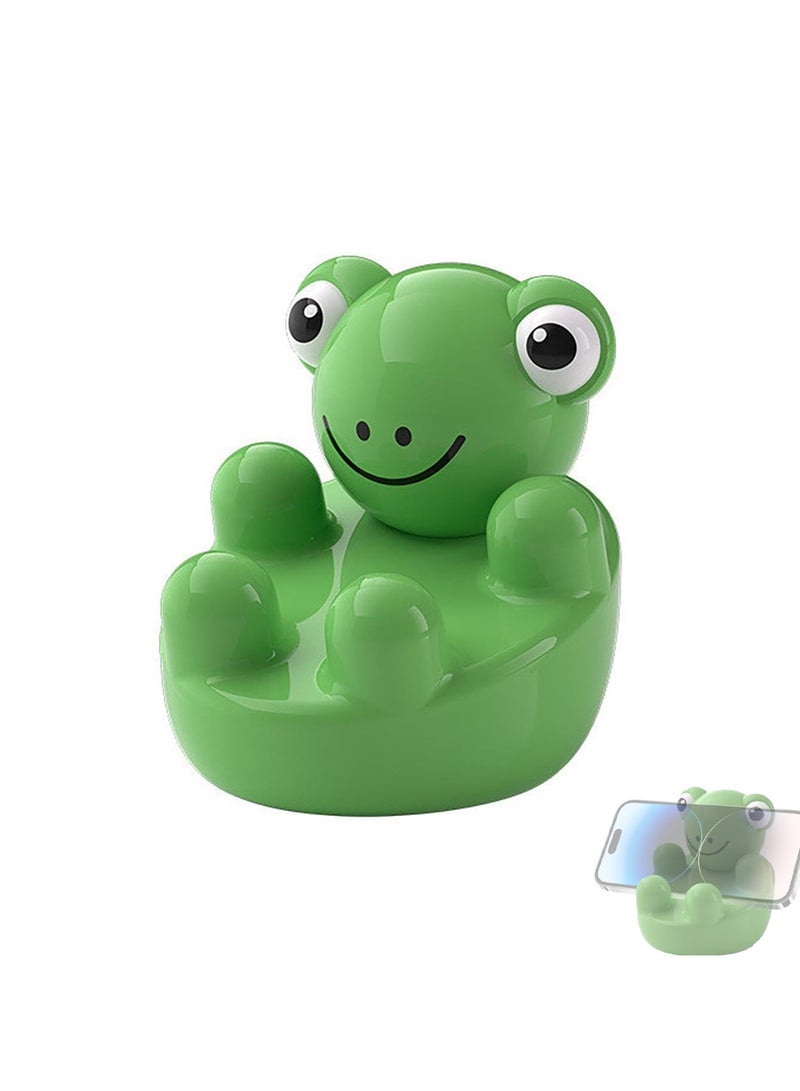 CMGTYYD Frog Phone Stand, Smartphones Tablets Frog Phone Rack, Creative Cute Frog Phone Holder Cell Phone Stand House Decor and Office Desk Accessory for Girls Boys - Image 1