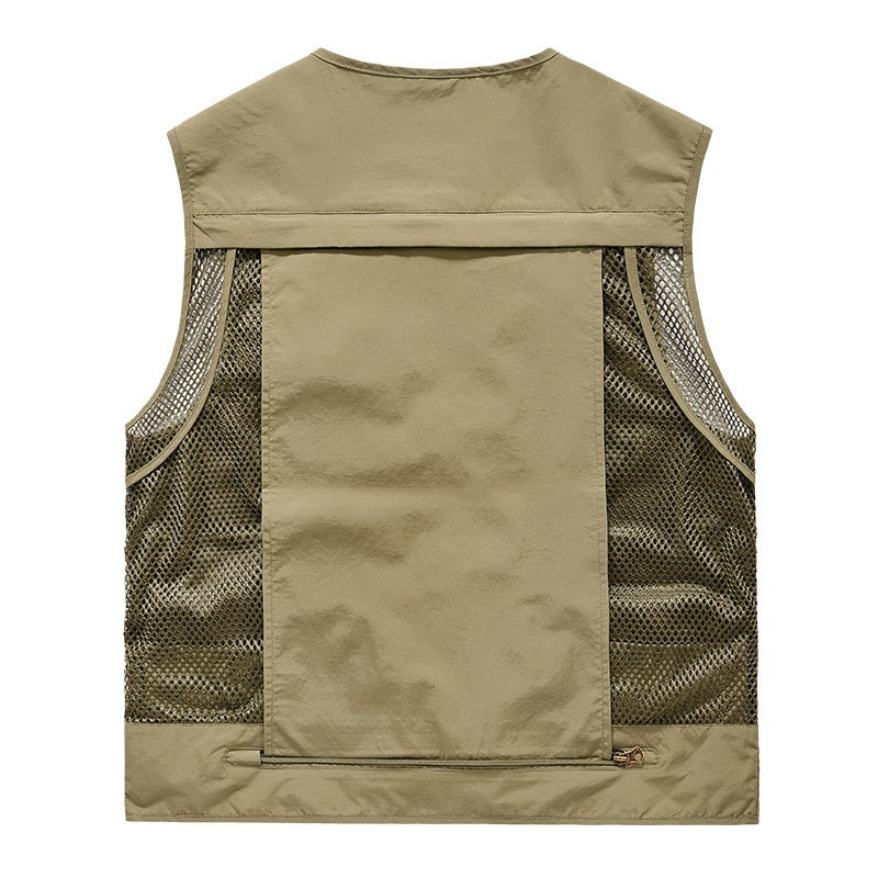New Mesh Quick-Drying Vest Men'S Casual Outdoor Multi-Bag Fishing Pography Vest - Image 5
