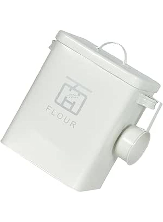 Metal Airtight Flour Rice Storage Bucket with Seal Lid Moisture Proof Kitchen Container - Image 1