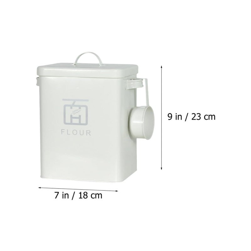Metal Airtight Flour Rice Storage Bucket with Seal Lid Moisture Proof Kitchen Container - Image 3