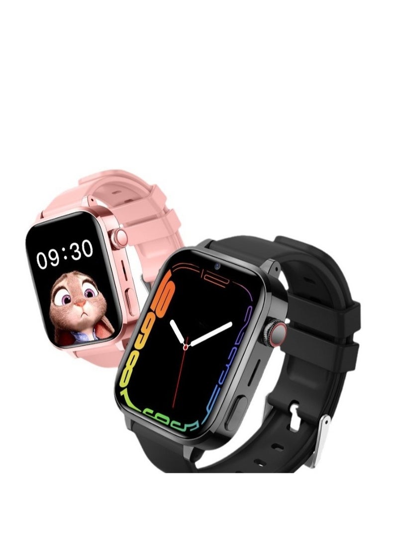 AROAQ Kids Smart Watch, Multifunctional Touching Screen Children Smartwatch, large screen multi-function video call smart watch for boys and girls, H18V Android model-[White] - Image 4