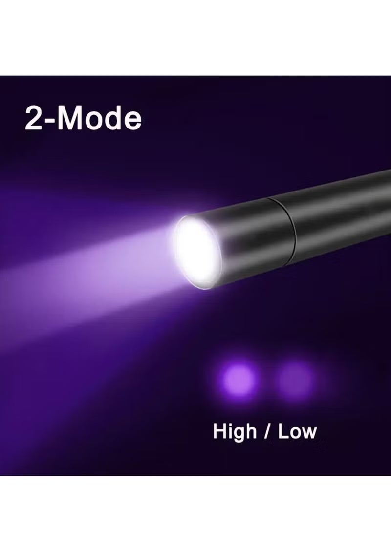 UV Black Light Flashlight, 365nm Portable Handheld Blacklight Flashlights, Mini Ultraviolet Flashlight for Pet Fungus Detection, Cat Ringworm, Doctor Pet Urine Detector - Image 5