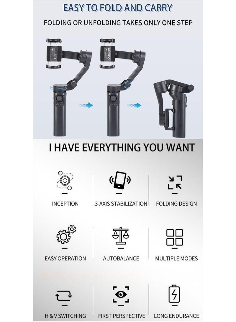 3-AXIS Phone Gimbal Stabilizer Smart Tracking - Image 3