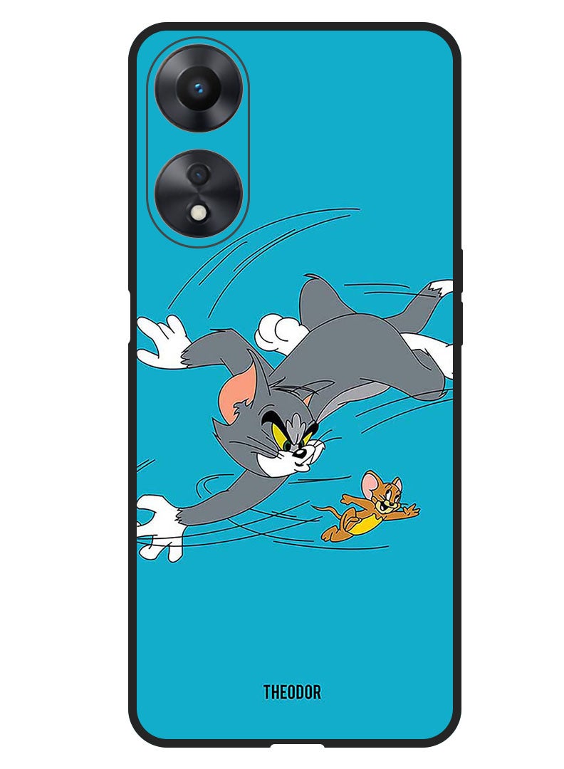 Theodor Protective Case Anti Scratch Shock Proof Bumper Cover For Oppo F23 5G Tom And Jerry - Image 1