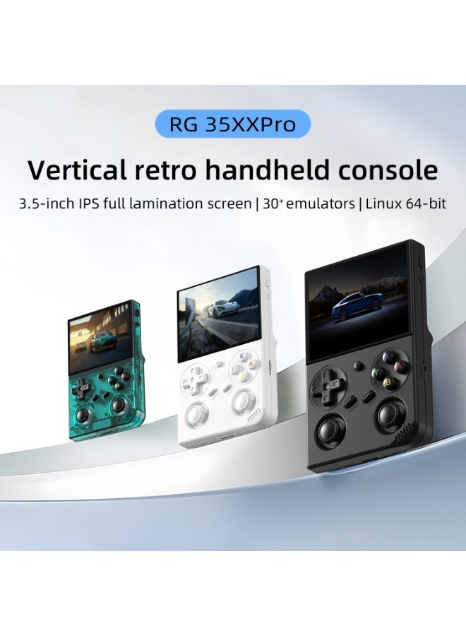 ANBERNIC  RG35XX Pro Retro Handheld Game Console , RG 35XXPro Support HDMI TV Output 5G WiFi Bluetooth 4.2 , 3.5 Inch IPS Screen Linux System Built-in 64G TF Card 4353 Games(Black-NWE) - Image 2