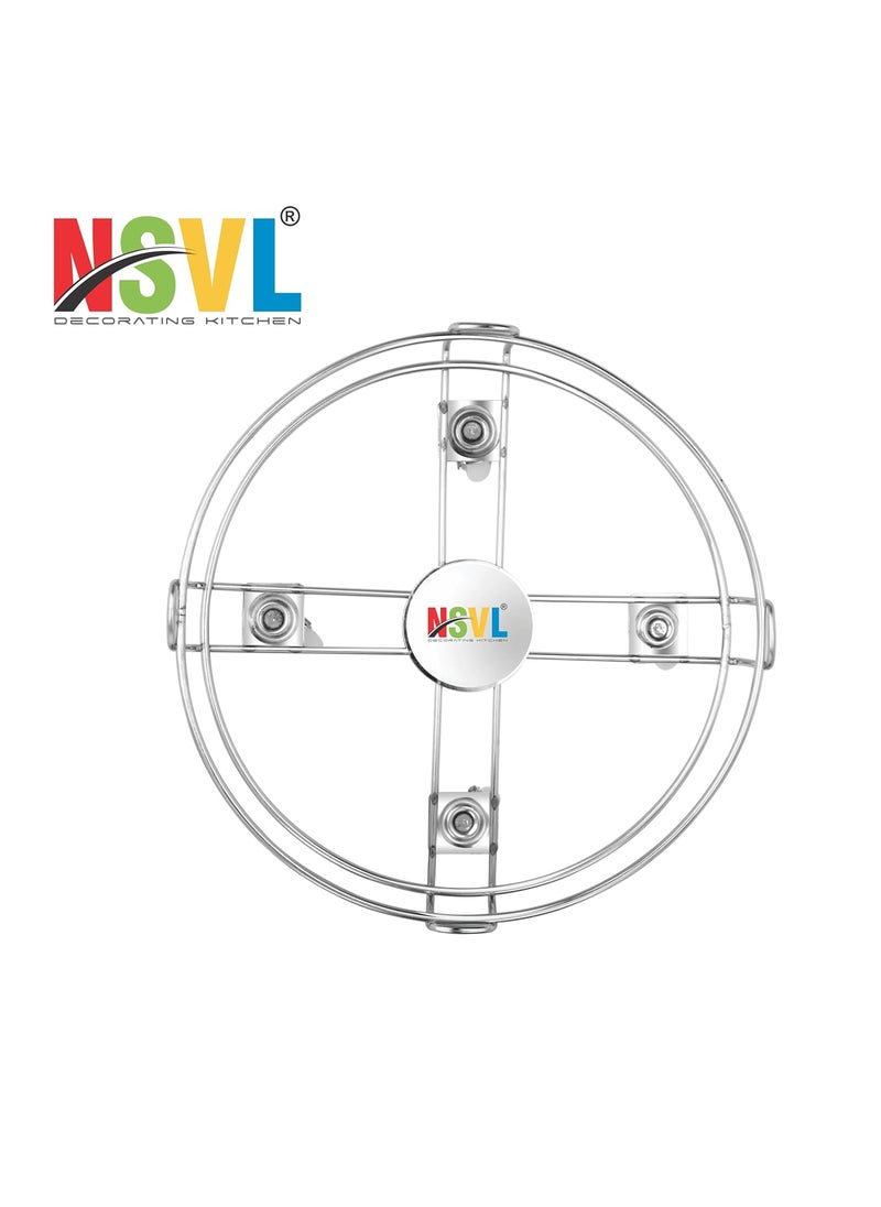NSVL Nsvl Heavy Strong Stainless Steel Cylinder Trolley with Wheels Gas TrollyLPG Cylinder Stand Gas Cylinder Trolley  - Image 2