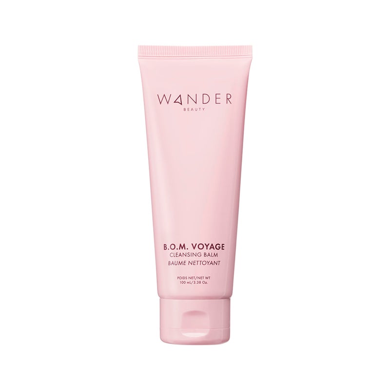 Wander Beauty B.O.M Voyage Cleansing Balm - Cleanser and Makeup Remover for Eyes & Face - Cleansing Balm Makeup Remover - Nourishing Face Wash Transforms From Balm to Oil to Milk Cleanser - 3.38 oz - Image 1