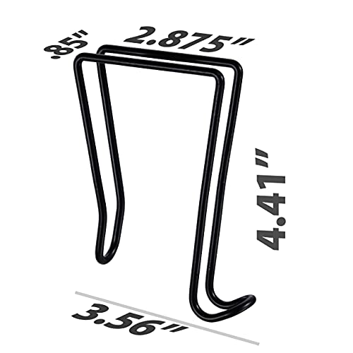 Officemate Wire Cubicle Hook, One Side, Fits Partitions Up to 2.5-Inch, Black (22007) - Image 4