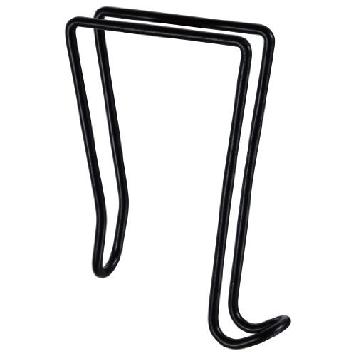 Officemate Wire Cubicle Hook, One Side, Fits Partitions Up to 2.5-Inch, Black (22007) - Image 1