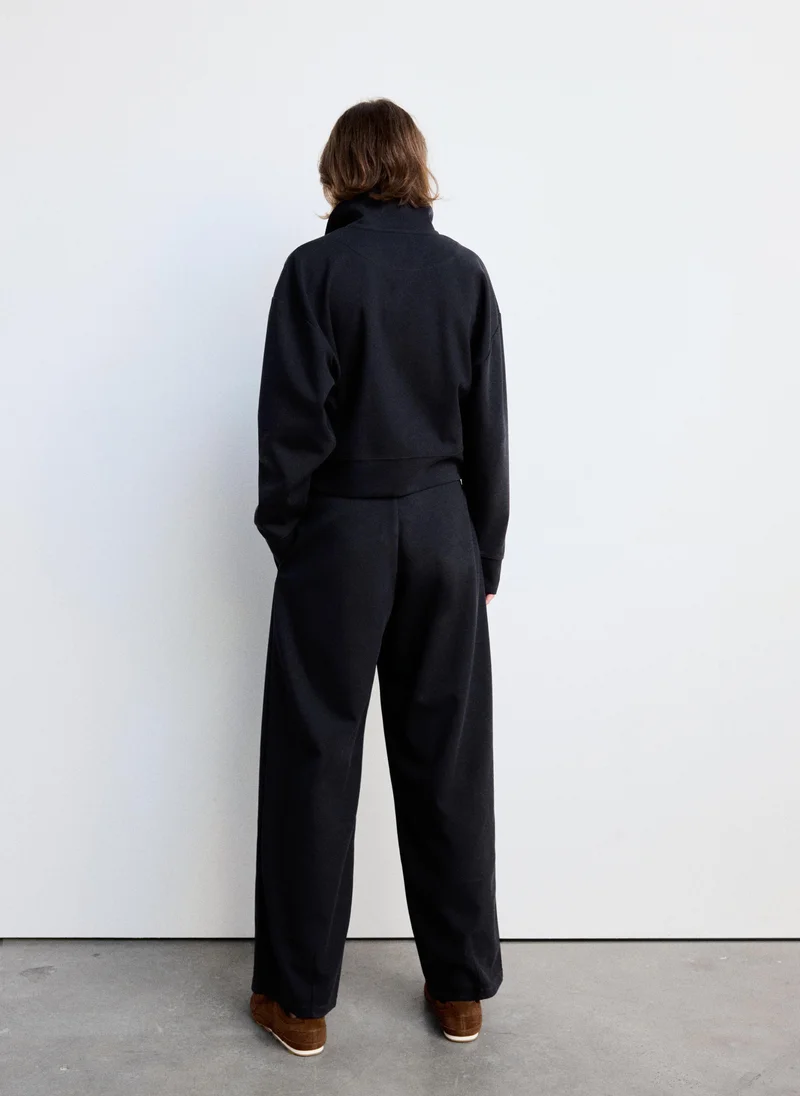 Mango Straight mid-rise trousers