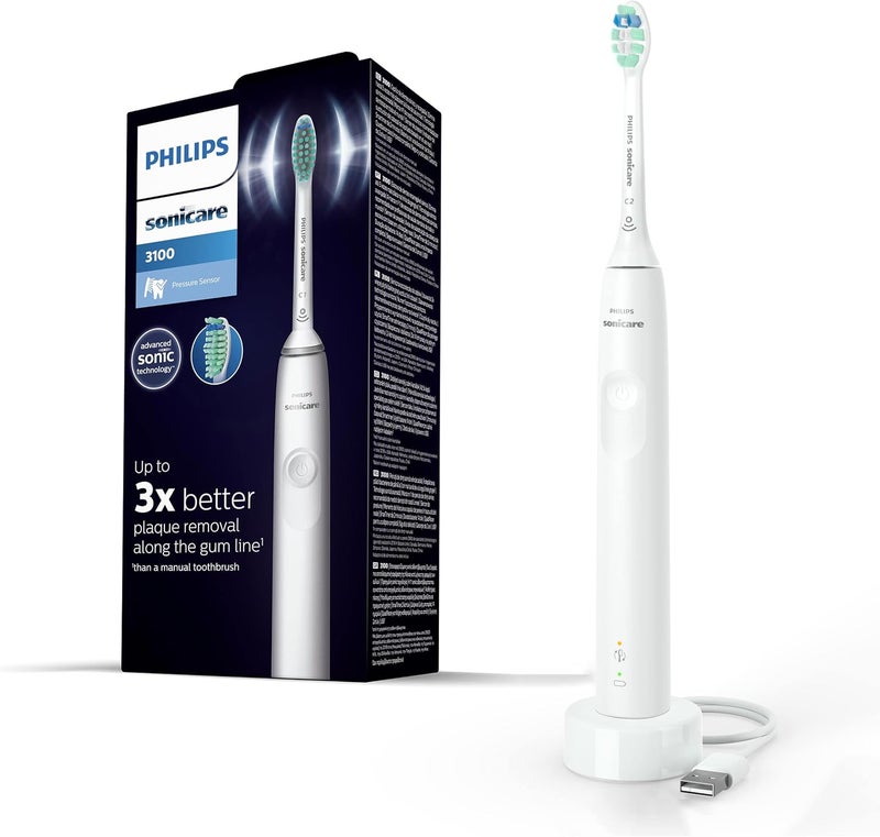 Sonicare Philips Sonicare 3100 Series Sonic Electric Toothbrush with Pressure Sensor and SmarTimer - Image 1