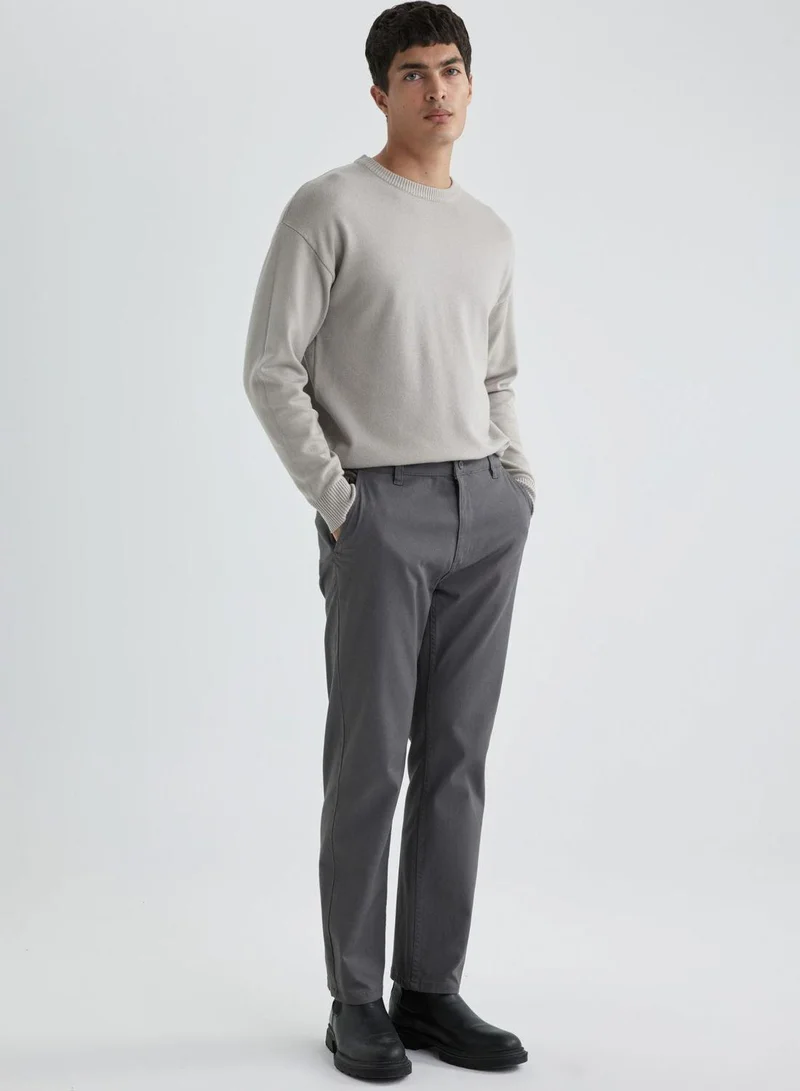 DeFacto Regular Fit Zipper Pocket Gabardine Chino Pants