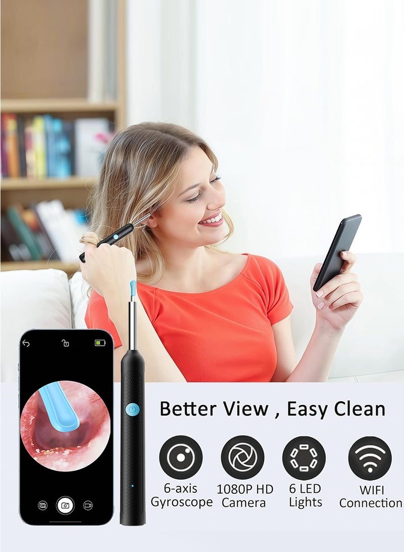 BEIRUI Smart Earwax Removal Tool - Visible Ear Cleaner Kit with Wi-Fi Connectivity, 1080P HD Camera & 6 Probe Heads. Provides Clear Visualization to Reduce Ear Damage. - Image 4