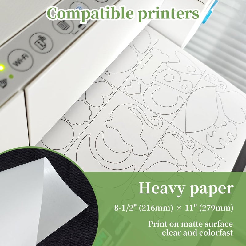 Nseamera Heavy Duty Freezer Paper Sheets for Quilting, Applique & Piecing - 8.5x11 Inches, 50 Sheets - Printable, Laser Cuttable Freezer Paper for Quilters - Image 3