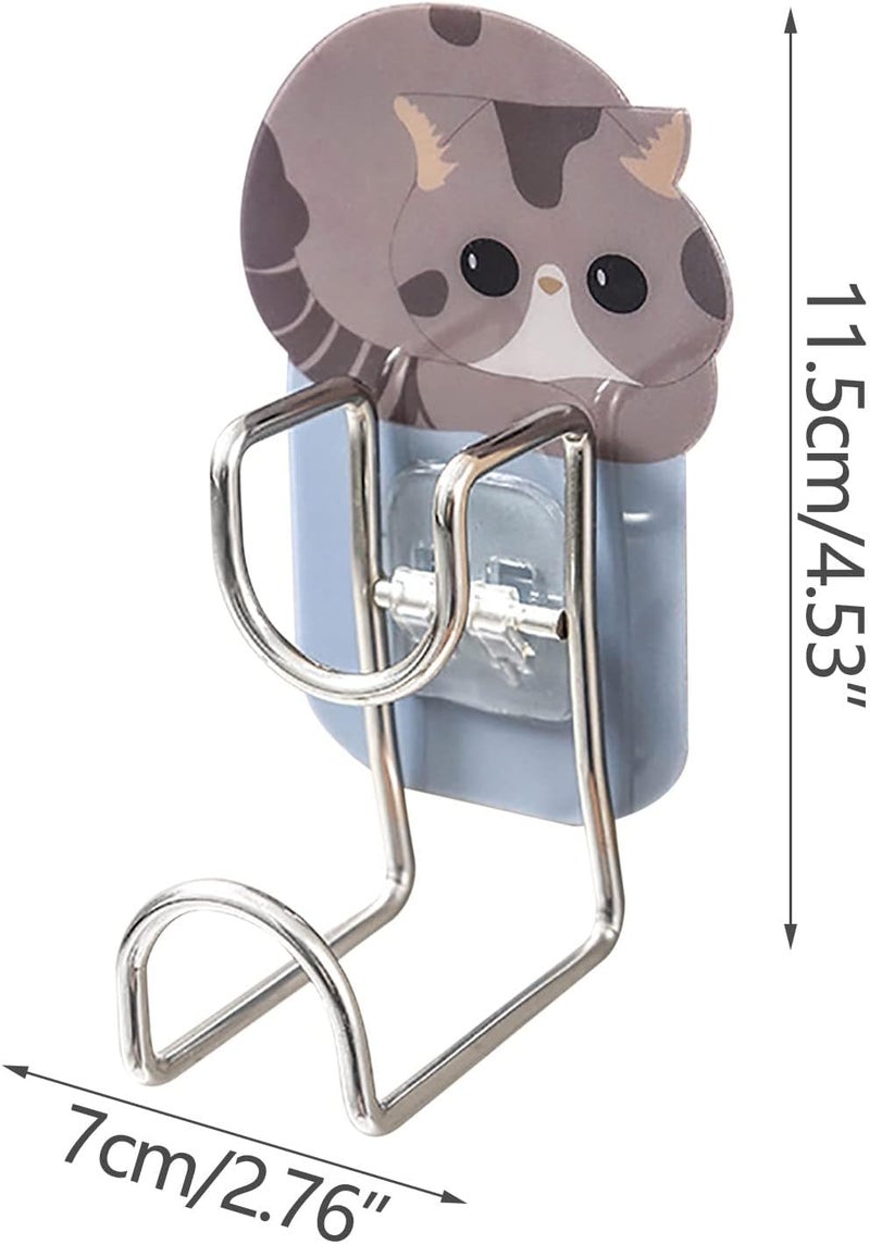 comfrt 3PCS Hook-Free Towel Rack Traceless Hook Free Punch Kitchen Bathroom Door - Image 3