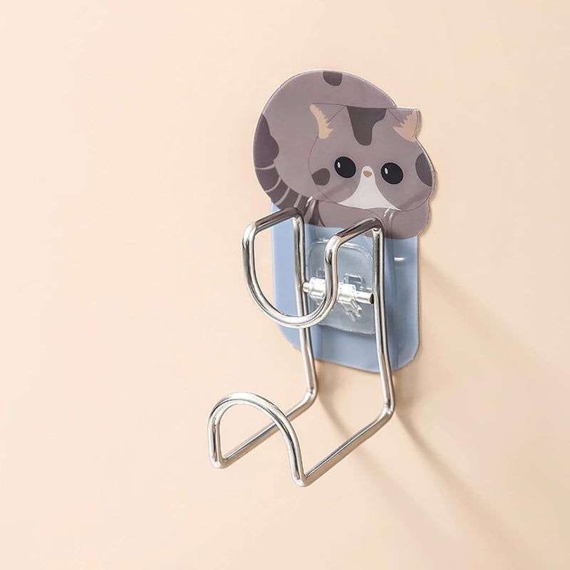 comfrt 3PCS Hook-Free Towel Rack Traceless Hook Free Punch Kitchen Bathroom Door - Image 2