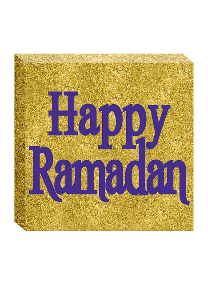 Amscan Eid Canvas Glitter Plaque Party Supplies
