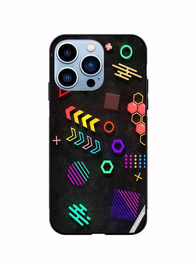VR CREATIVE Protective Case Cover For Apple iPhone 13 Pro Multiple Shapes Design Multicolour - Image 1
