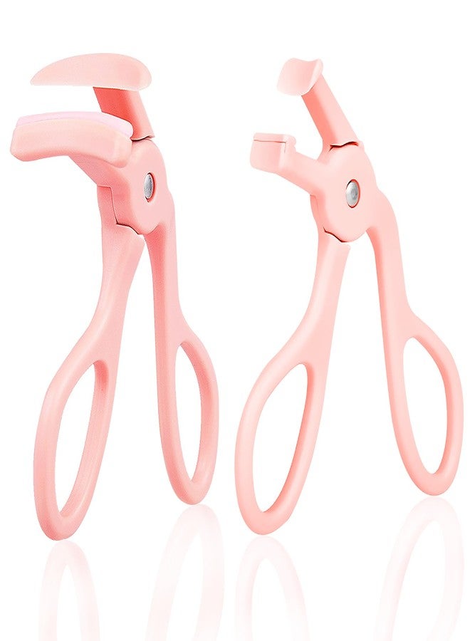 FSZMan 2 Style Eyelash Curler - Lash Curler with 2 Extra Silicone Replacement Pads, Achieve Perfect Curls in 5 Seconds - Quick Natural Curling for Long Lasting (Pink) - Image 1