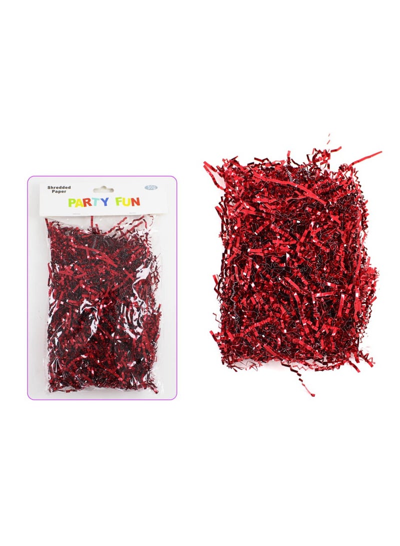 PARTY FUN كيس ورق مقطع 50 جرام لون أحمر - Image 2