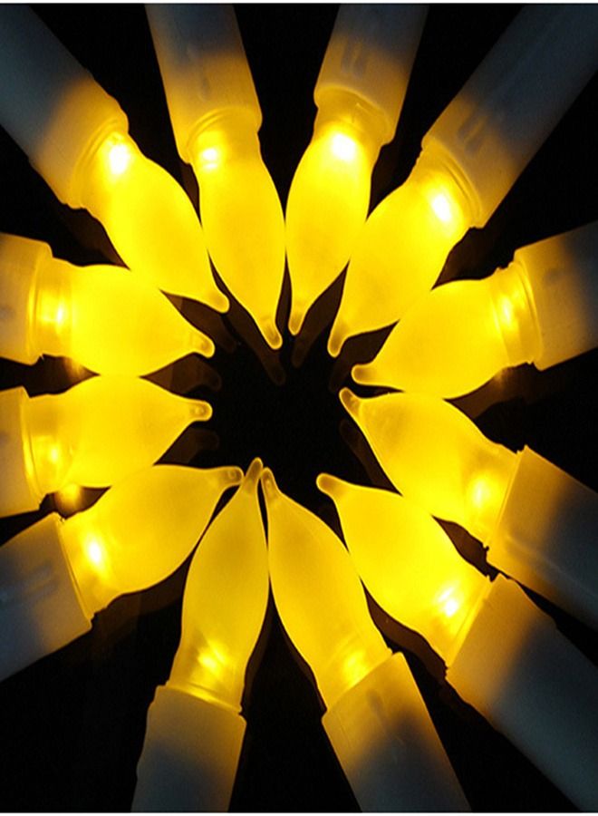 Loquat Electronic candle light warm white flashing 17 * 2CM 