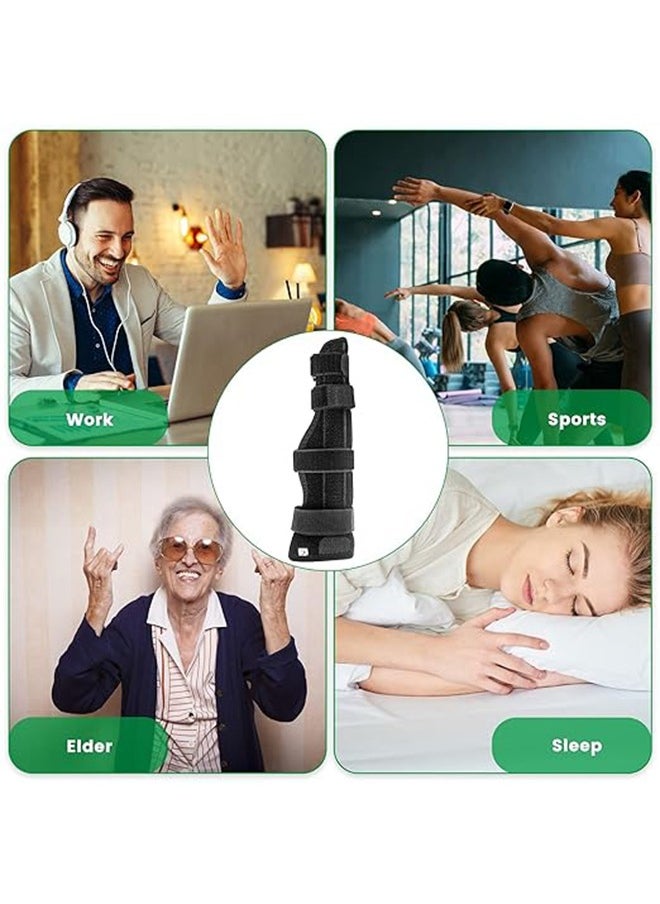 Hand Brace with Finger Support Finger Brace Pinky Finger Splint Brace Boxing Fracture Splint Two Finger Splint Boxer Finger Brace for Wrist and Hand, Metacarpal Splint for 4th or 5th Finger (Large)