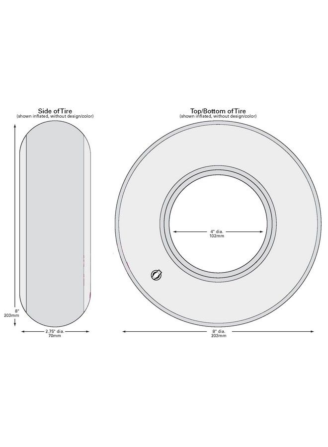 Fun Express Mini Inflatable Tires (Set Of 12) Racing Car Party Supplies - Image 5