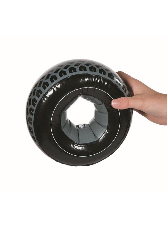 Fun Express Mini Inflatable Tires (Set Of 12) Racing Car Party Supplies - Image 3