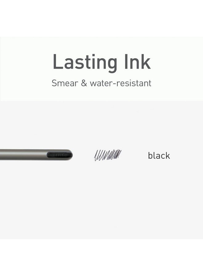Pentonic Ballpoint Pens 25 Count Black Colored Ink 1.0 Mm Medium Point Smooth Writing For Journaling & Note Taking (Pen12128) - Image 4