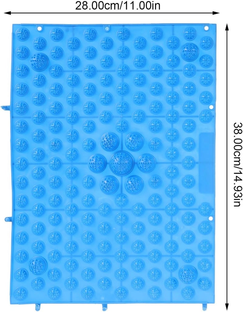 LABRIMP Foot Acupressure Massage Mat 2pcs Thick Large Acupoint Stimulation Pads for Foot Care and Relief Green and Blue for Relaxation and Circulation - Image 2