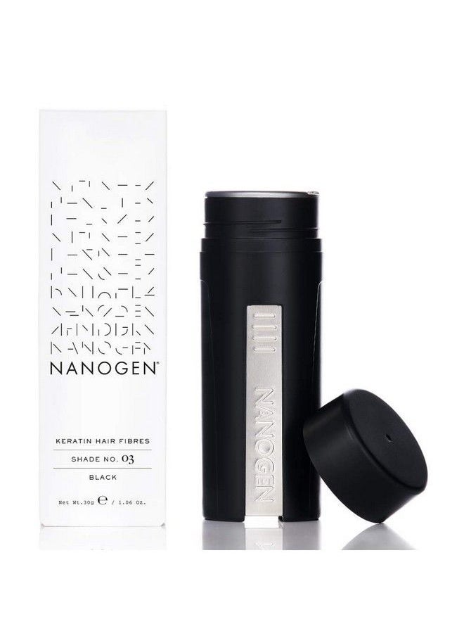 Nanogen Keratin Hair Thickening Fibers 30 Gm (Black)  - Image 2