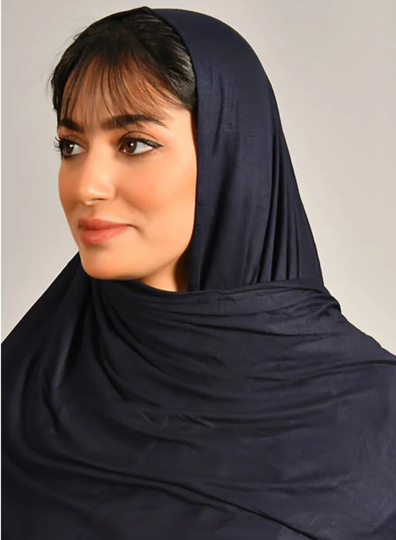 عبايات حوراء طرحه قطنية بلون  كحلي