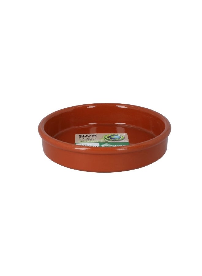Graupera Natural Eco-Friendly Terracotta Round Casserole Honey 17cm F-0117SA - Image 1