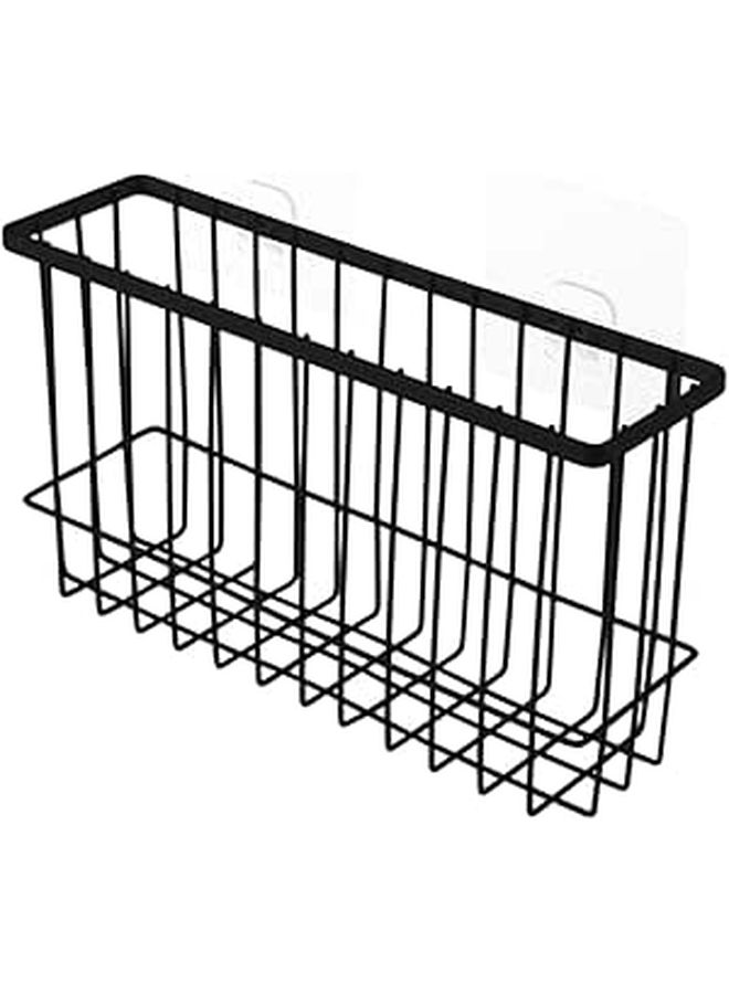 Rustproof Iron Wire Wall Shelf Storage Rack For Bathroom Organizer And Basket - Image 1