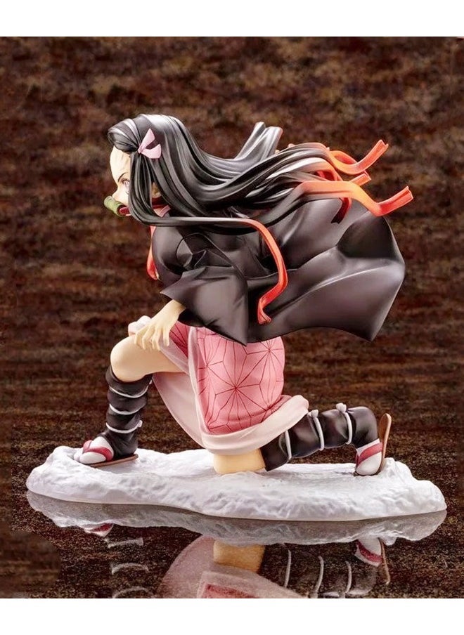 Generic - Anime Demon Slayer Kamado Nezuko Action Figure, Kamado Nezuko Model Toy, PVC Character Figure Toys, for Desktop Decorations/Collectibles, Gifts for Fans, 14cm - Image 1