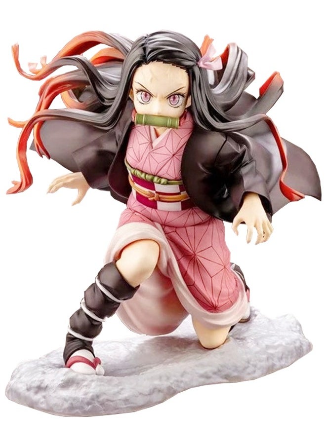 Generic - Anime Demon Slayer Kamado Nezuko Action Figure, Kamado Nezuko Model Toy, PVC Character Figure Toys, for Desktop Decorations/Collectibles, Gifts for Fans, 14cm - Image 1