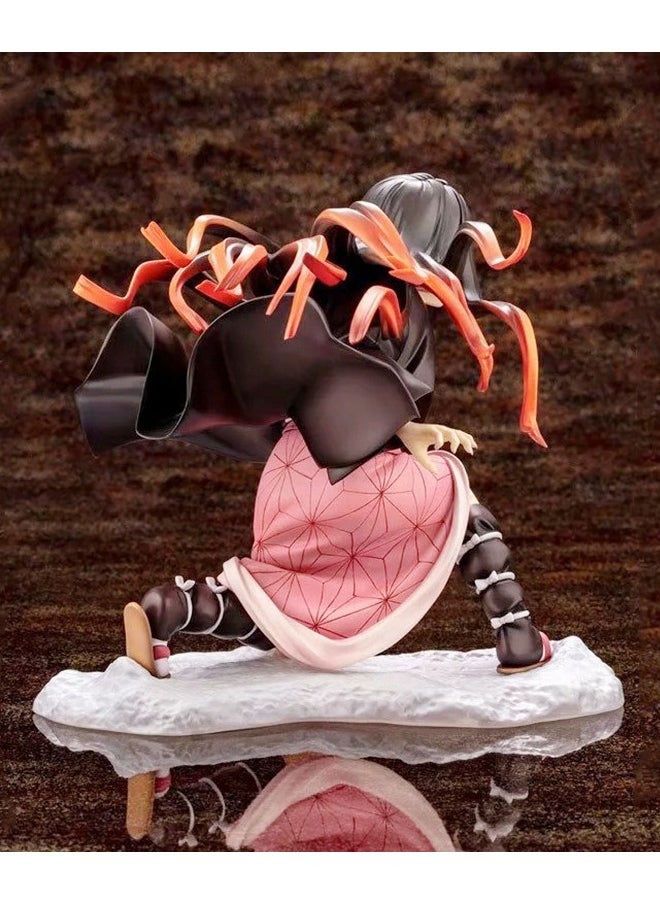 Generic - Anime Demon Slayer Kamado Nezuko Action Figure, Kamado Nezuko Model Toy, PVC Character Figure Toys, for Desktop Decorations/Collectibles, Gifts for Fans, 14cm - Image 1