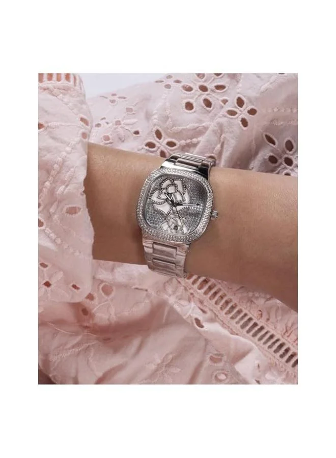 GUESS  ROSE BUD Stainless Steel 32 mm Analog Watch for Women | Best Price UAE