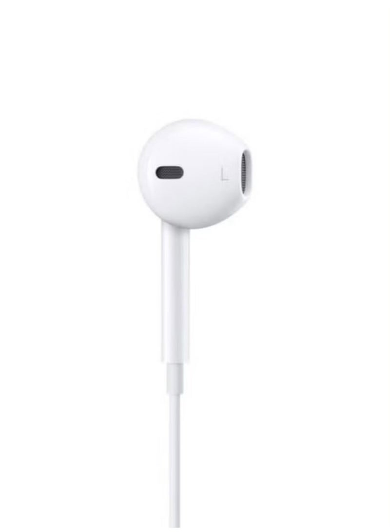 سماعات أذن سلكية USB-C مزودة بميكروفون وتحكم في مستوى الصوت، سماعات أذن داخلية لأجهزة iPhone 17/16/15 Pro/Pro Max و iPad Pro/Air و Samsung (أبيض) - Image 3