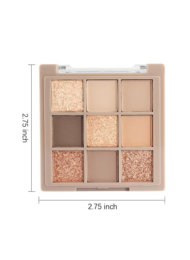 ديكالو باليت ظلال عيون 9 ألوان - روز جولد، رمادي، بني، ألوان متنوعة، مكياج، مطفي ولامع، كوري، طبيعي، ألوان محايدة، ظلال عيون دخانية، عالية الصبغة، بمظهر طبيعي، طويلة الثبات، مقاومة للماء، سهلة الدمج - Image 5