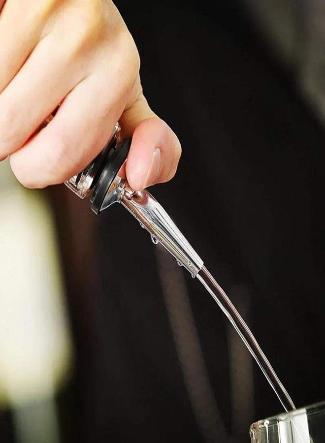 Gisedkle 48 PCS Stainless steel bottle spout classic bottle pourers tapered spout liquor pourers with rubber dust caps for 1 inch bottle mouth, wine liquor olive oil coffee syrup vinegar bottles - Image 5