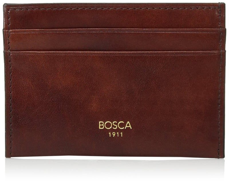 Bosca Old Leather Collection - Weekend Wallet Dark Brown Leather One Size - Image 1