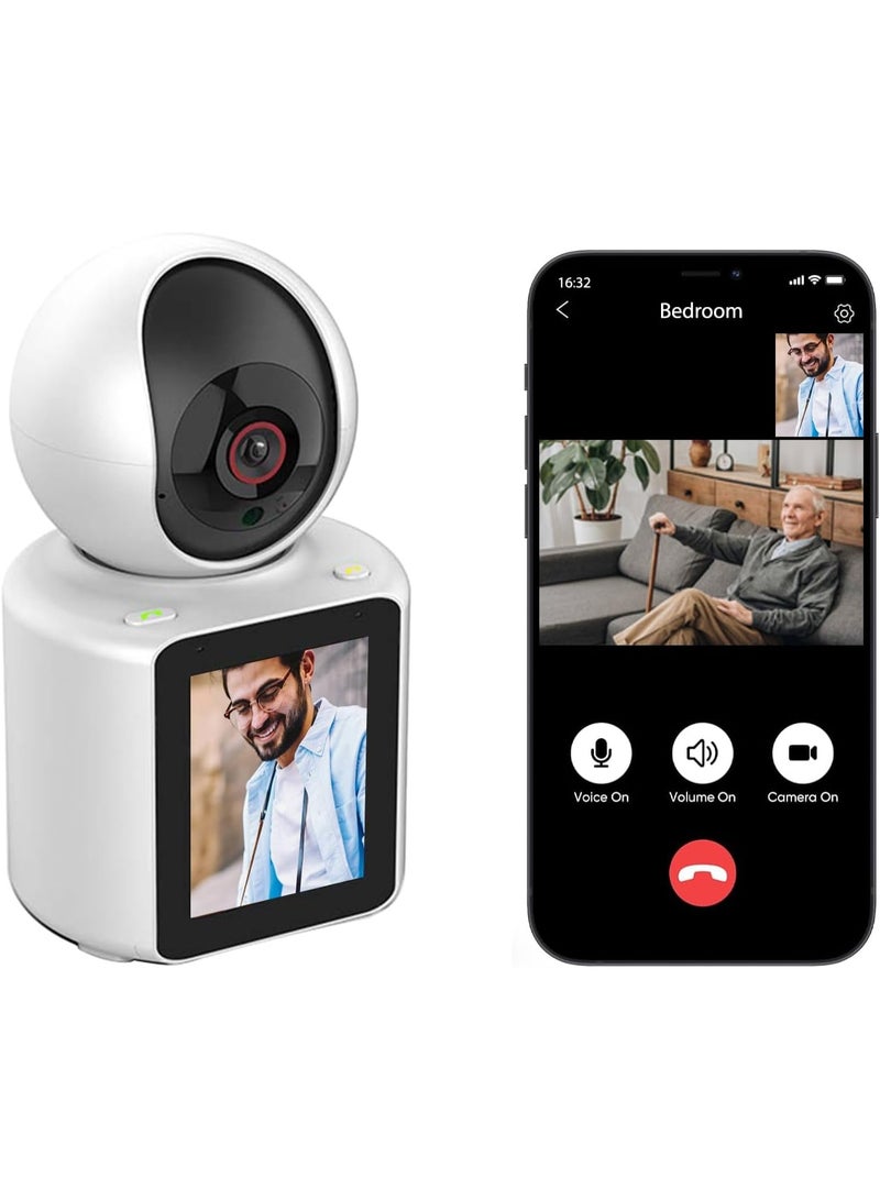 منتقي Two-Way Pet Camera with 2.8” HD Screen, 1080P Indoor Home Security Camera, WiFi Smart Video Calling Pet Monitor, Motion Detection, Night Vision, App Control - Image 1