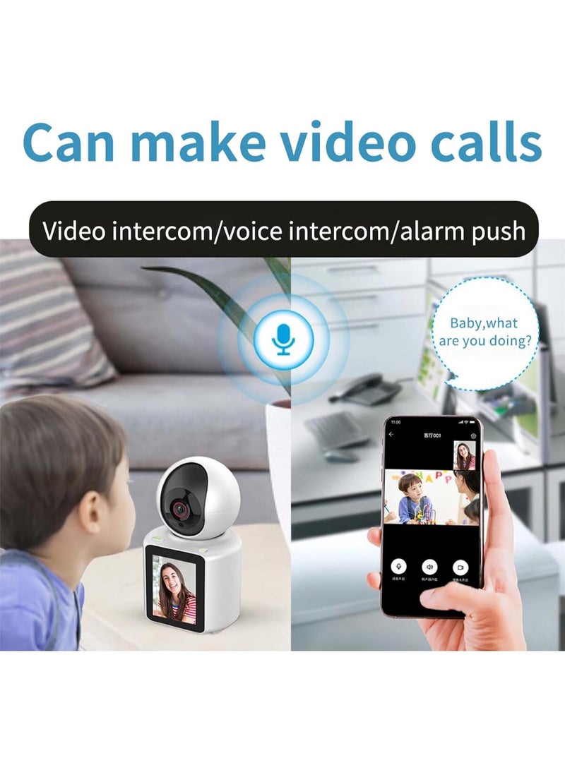 منتقي Two-Way Pet Camera with 2.8” HD Screen, 1080P Indoor Home Security Camera, WiFi Smart Video Calling Pet Monitor, Motion Detection, Night Vision, App Control - Image 3