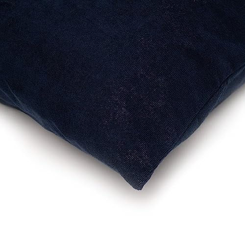 Wakefit Pillow Protector Waterproof | Terry Cotton | Pillow Inner Cover with Zip | 200 GSM | Navy-28x18 Inch | Set of 4 - Image 5
