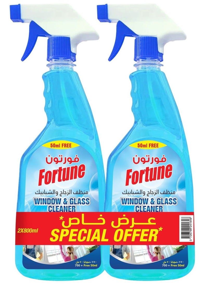 Fortune Fortune Glass Cleaner Spray 2x800ML  - Image 2