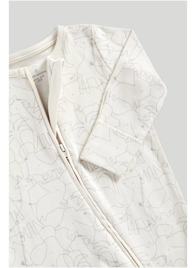 mothercare - My First Zip-Up Sleepsuits - 2 Pack - Image 1