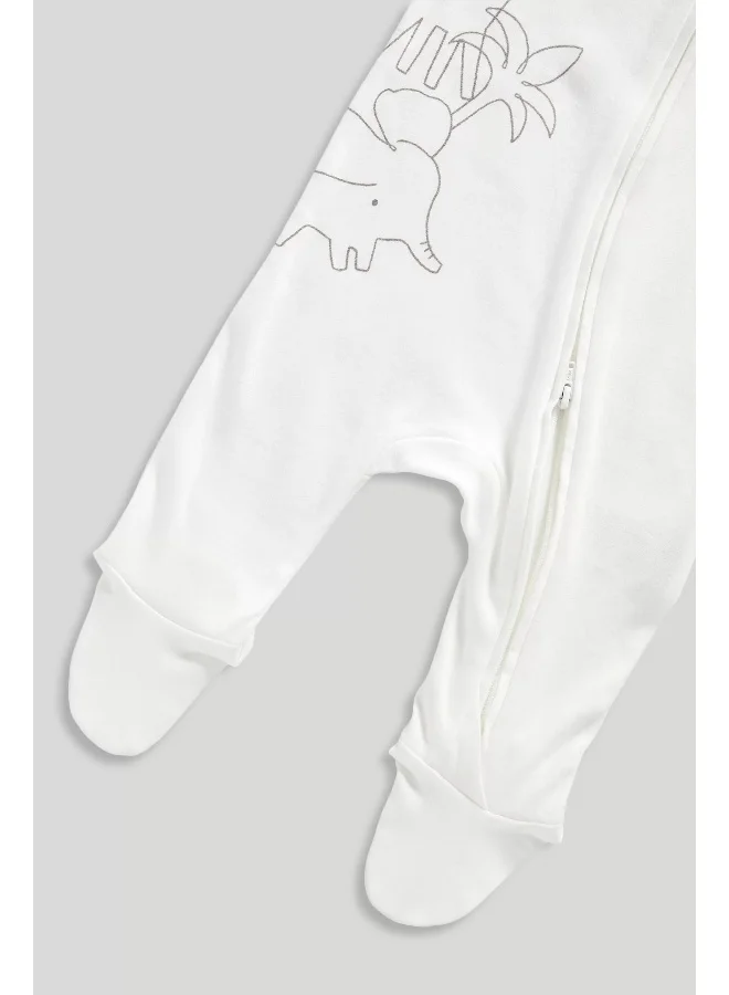 mothercare My First Zip-Up Sleepsuits - 2 Pack