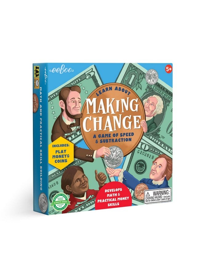 eeBoo: Making Change Game, Develops Math and Practical Money Skills, Educational Game That Allows for Skills to Form, Perfect for Ages 5 and up - Image 1