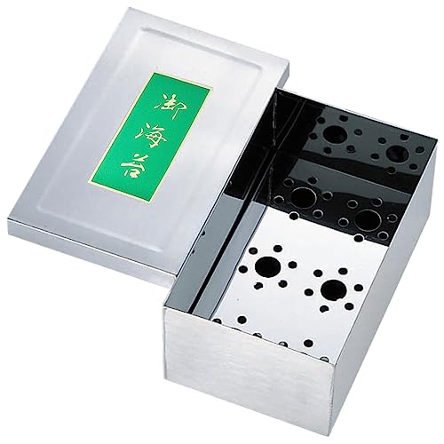 TIKUSAN Japanese Seaweed Container Sushi Nori Can Made in Japan Stainless Steel (Small) - Image 1
